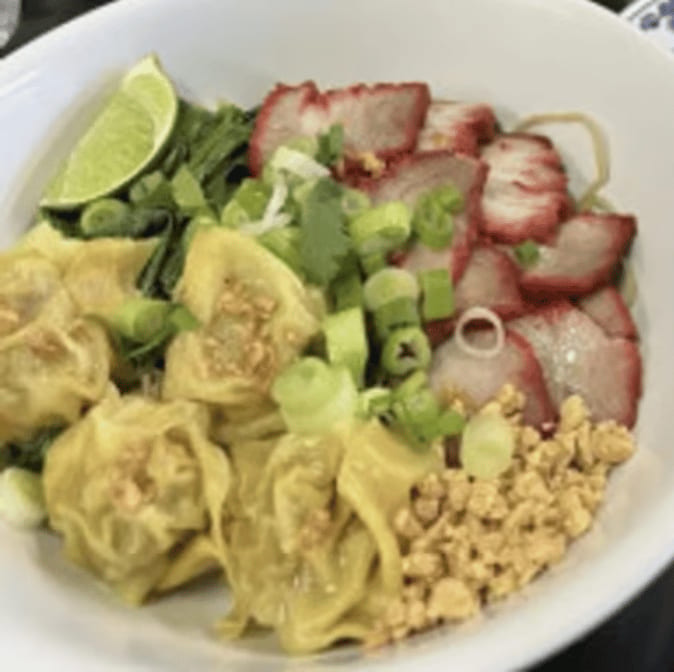 Ba Mi Wonton bbq pork noodles.