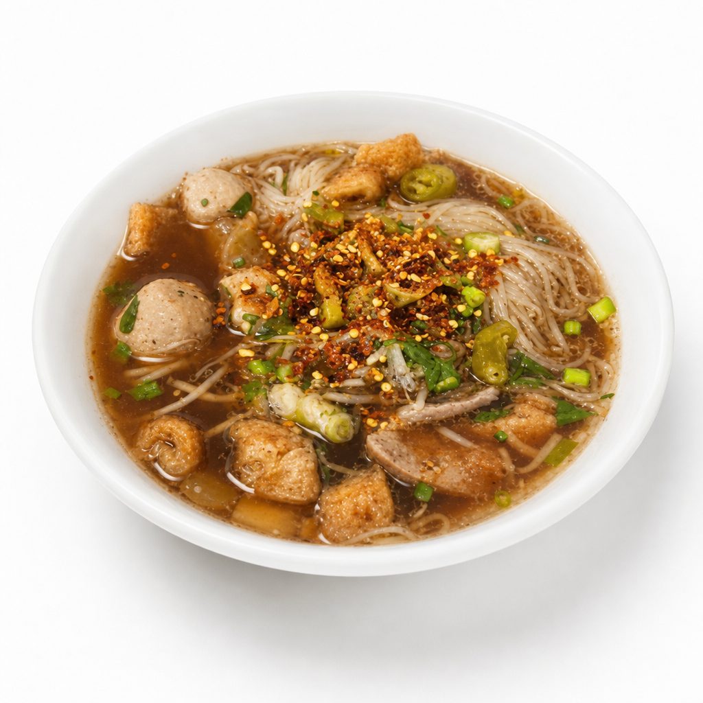 Boat Noodles with Pork.