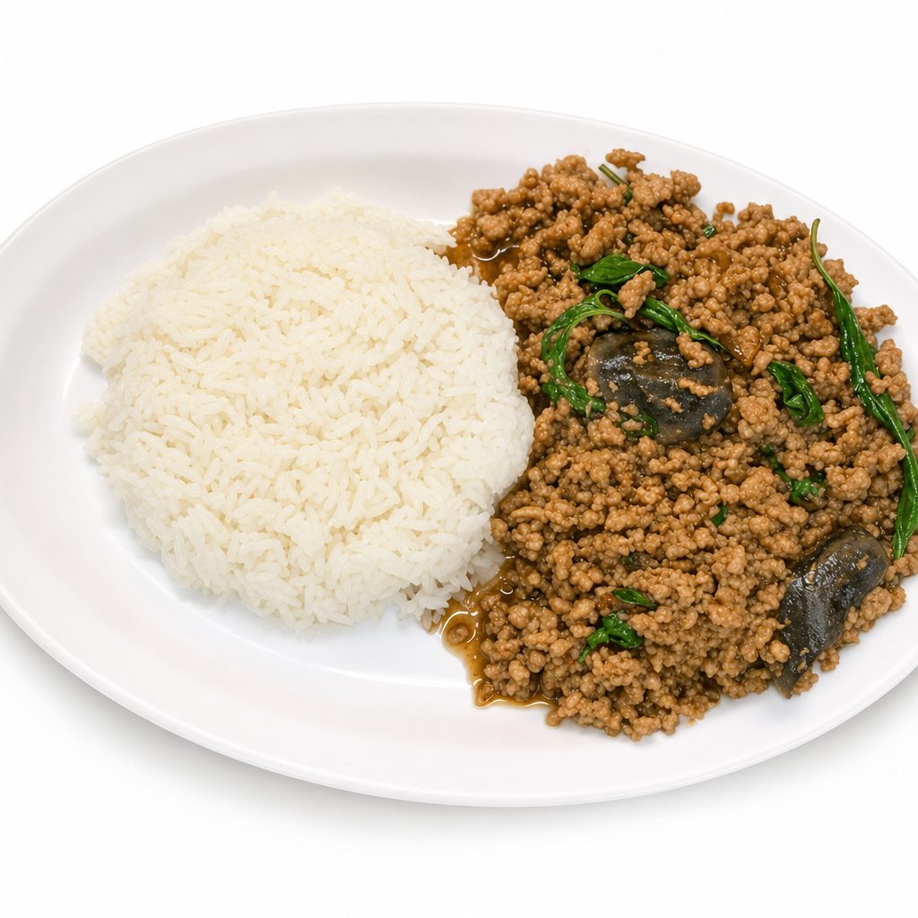 Preserved Egg Kra Pao.