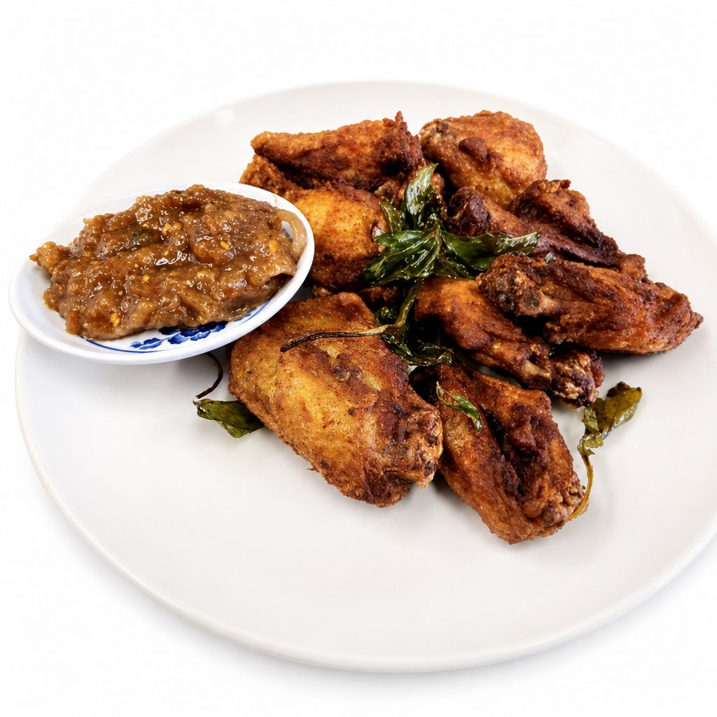 Tamarind Garlic Wings.