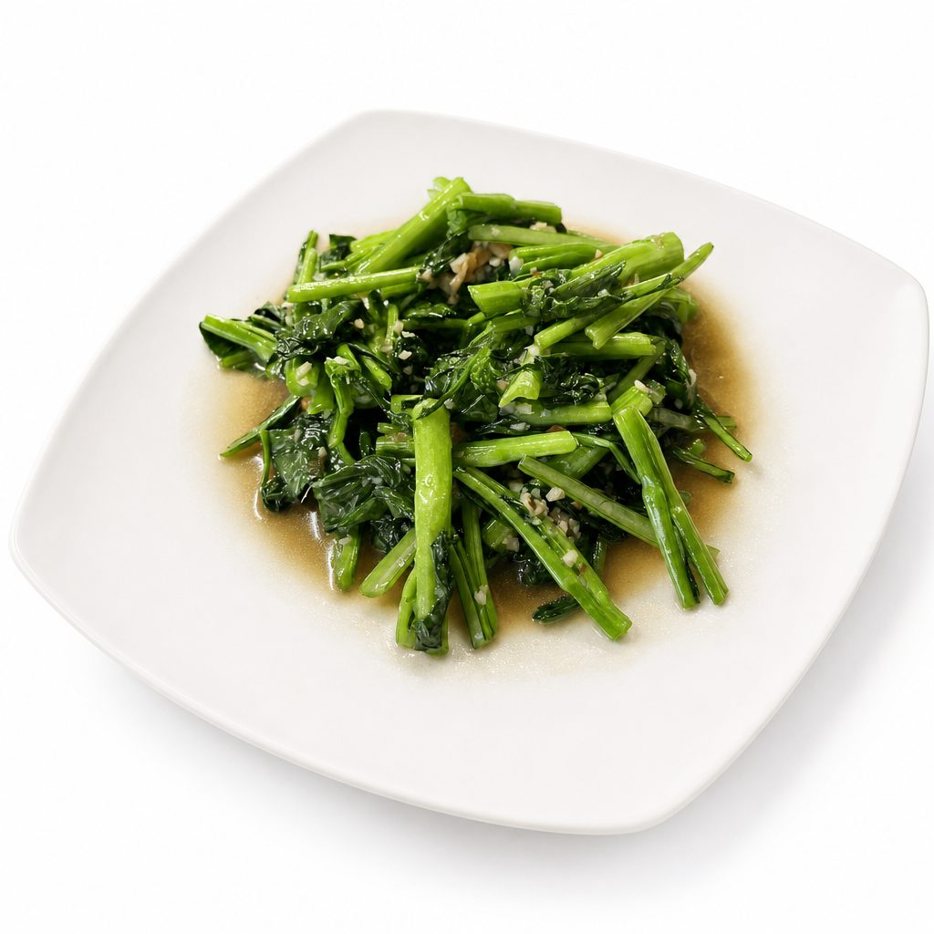 Steamed Yu Choy.
