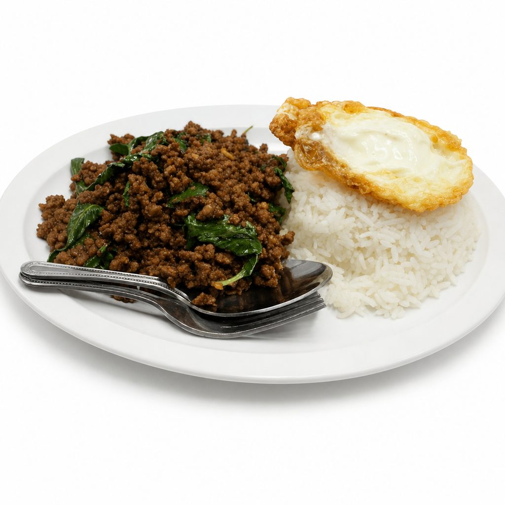 Pad Kra Pao (Over Rice).