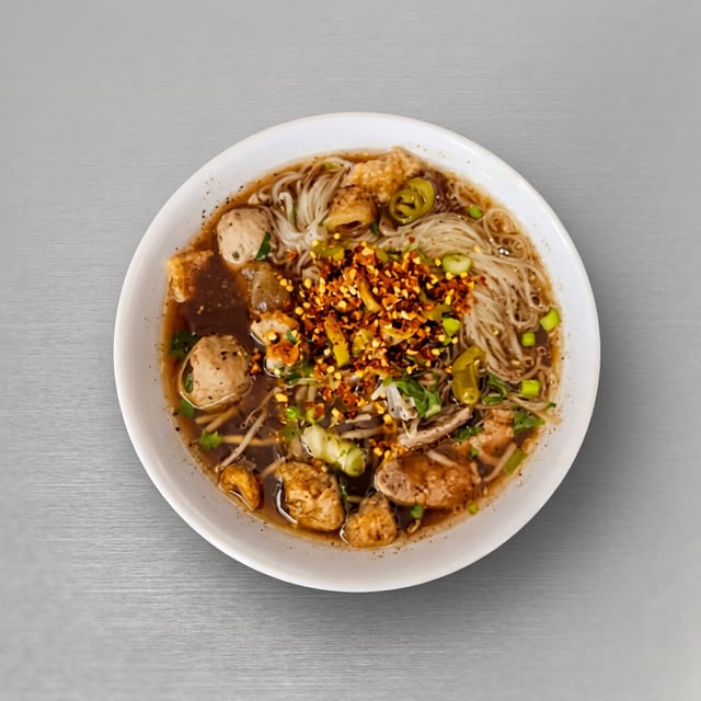 Boat Noodles with Pork.