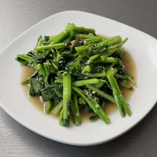 Steamed Yu Choy.