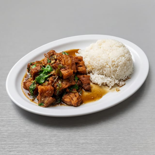 Pad Kra Pao Moo Grob.