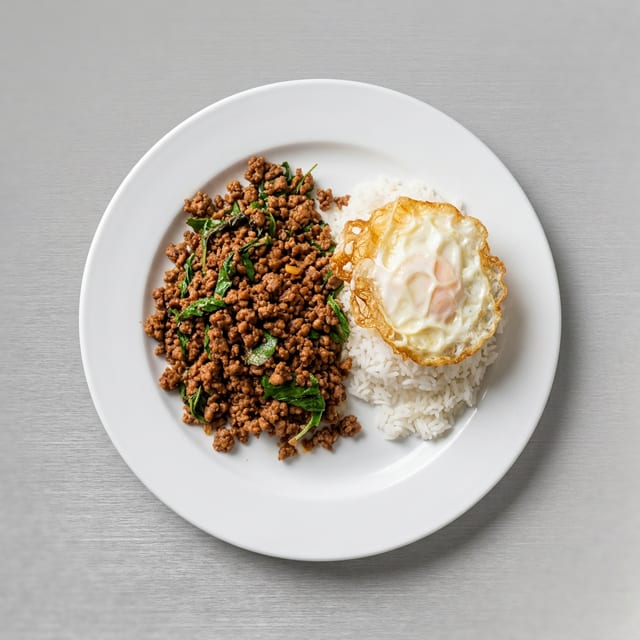 Pad Kra Pao (Over Rice).